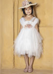 Baby Bloom Ecru Tulle Baptism Dress