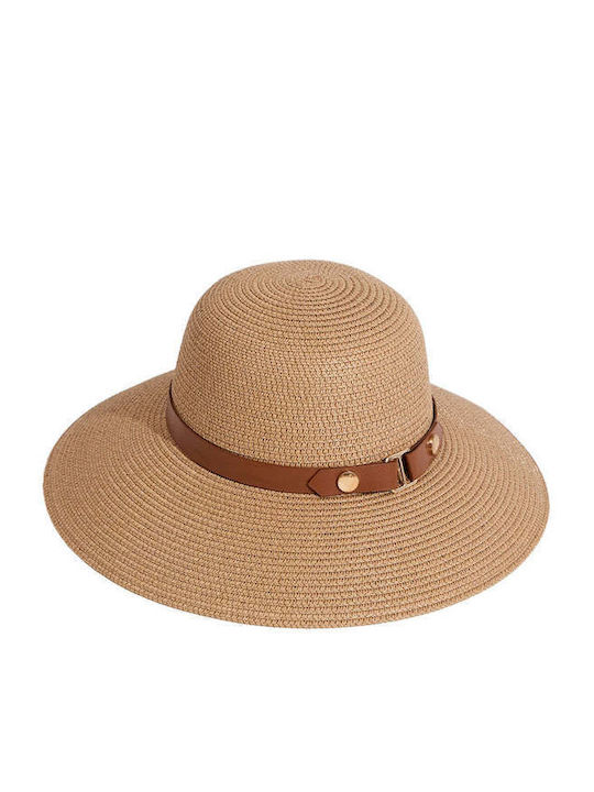 Achilleas Accessories Wicker Women's Hat Brown