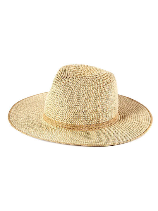 Achilleas Accessories Wicker Women's Hat Beige