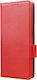 Wallet Δερματίνης Κόκκινο (Moto G72)