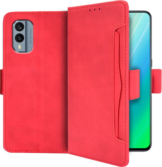Book Δερματίνης / Πλαστικό / Σιλικόνης Κόκκινο (Nokia X30 5G)
