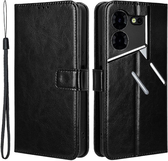 Brieftasche Synthetisches Leder / Kunststoff / Silikon Schwarz (Realme 5 Pro)