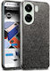 Orso Hybrid Strass Задна корица Силикон Черен (Xiaomi Redmi 13C 4G)