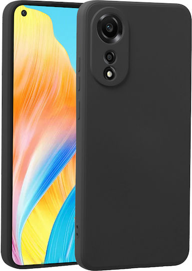 Oppo Back Cover Σιλικόνης Μαύρο (Oppo A38 4G)