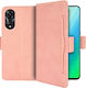 Oppo Book Piele artificială / Plastic / Silicon Roz (Oppo A78 5G)
