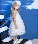 Baby Bloom White Tulle Baptism Dress