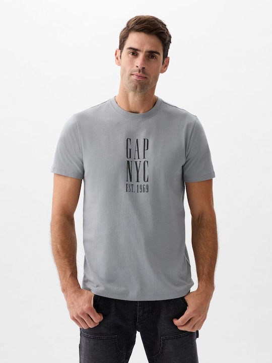 GAP Ανδρικό T-shirt Κοντομάνικο Storm Cloud Gray