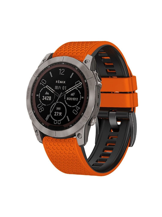 Garmin Armband Orange (Garmin Tactix 7 Pro, Fenix 7X, 6X Pro, 5X Plus)
