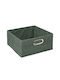 5Five Storage Basket Fabric Green 31x31x15cm 1pcs