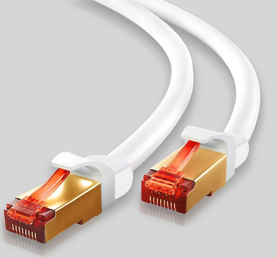 Ibra U/FTP (STP) Cat.7 (10Gbps) Καλώδιο Δικτύου Ethernet 20m Λευκό