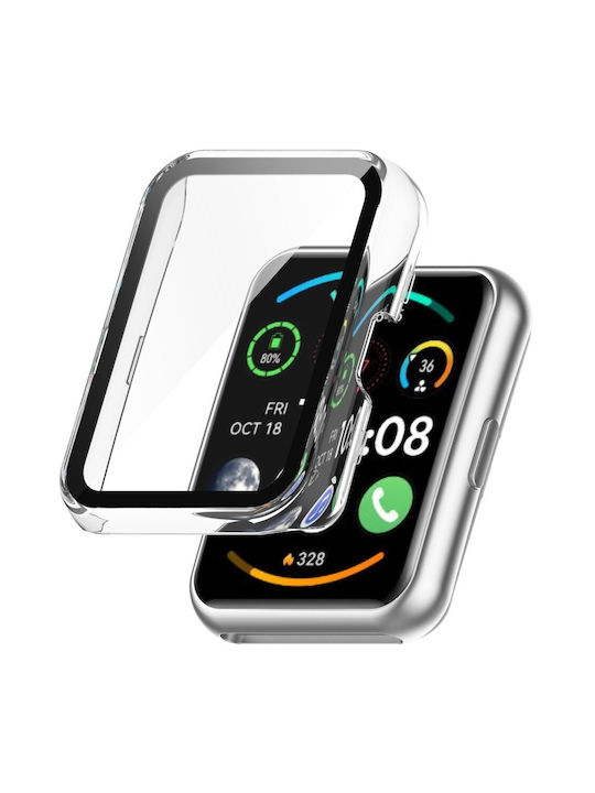 Пластмасов калъф в цвят Прозрачен за Huawei Watch Fit, Huawei Watch Fit SE