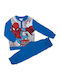 Spiderman Kinder Schlafanzug Winterlich Blue