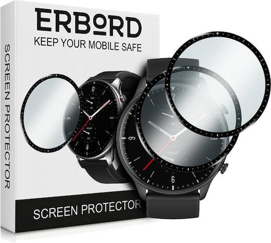 Erbord Full Face Tempered Glass για το Amazfit GTR 2 1τμχ