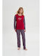 Vamp Winter Women's Pyjama Top Red