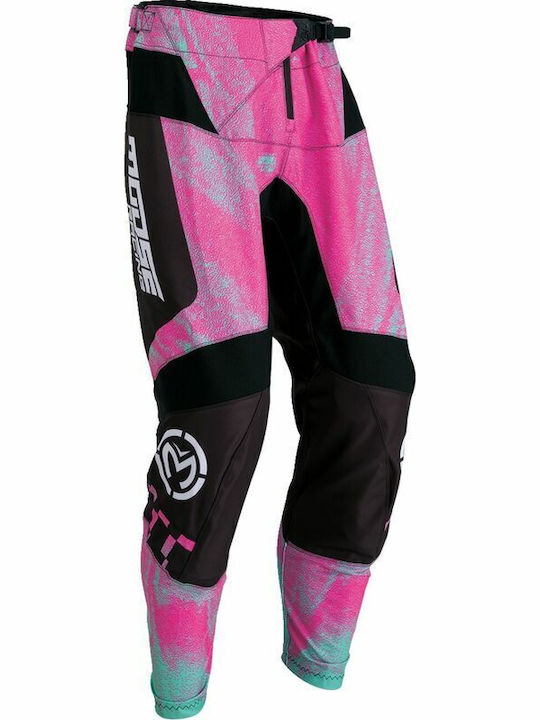 Moose Racing Qualifier Men's Summer Motocross Pants Pink/Green