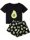 Set Pijamale pentru Femei Czarna (black)