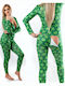 Winter Women's Onesie Pyjama Green