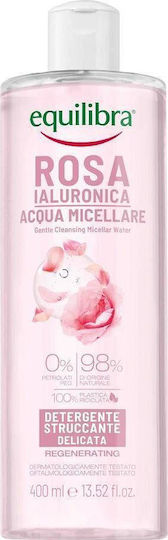 Equilibra Hyaluronic Rose Micellar Water Αφαίρεσης Μακιγιάζ Προσώπου 400ml