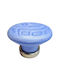 Premier Kids Knob Furniture made of Zamak & Metallic & Porcelain in Blue Color 35mm (Center Distance 25mm) 11780-000-ARG1 1pcs