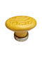 Premier Kids Knob Furniture made of Zamak & Porcelain & Metallic in Yellow Color 35mm (Center Distance 25mm) 11781-000-ARG1 1pcs