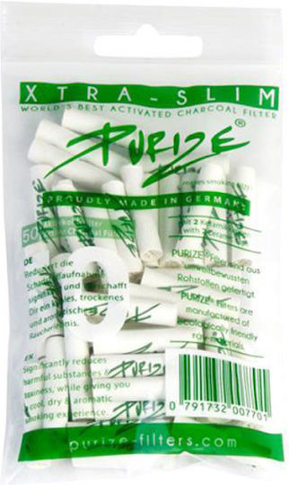 Purize Πίπες με Σίτα Φίλτρο Purize Extra Slim 50 5.9mm Γκρι 50τμχ