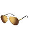 Carrera Sonnenbrillen mit Gold Rahmen und Gold Polarisiert Spiegel Linse 1067-S-I46YL