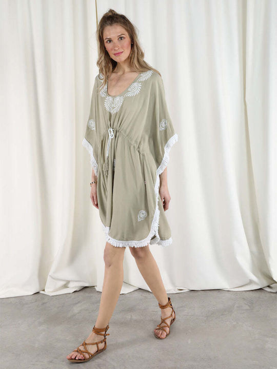 Achilleas Accessories Women's Mini Caftan Beachwear Gray