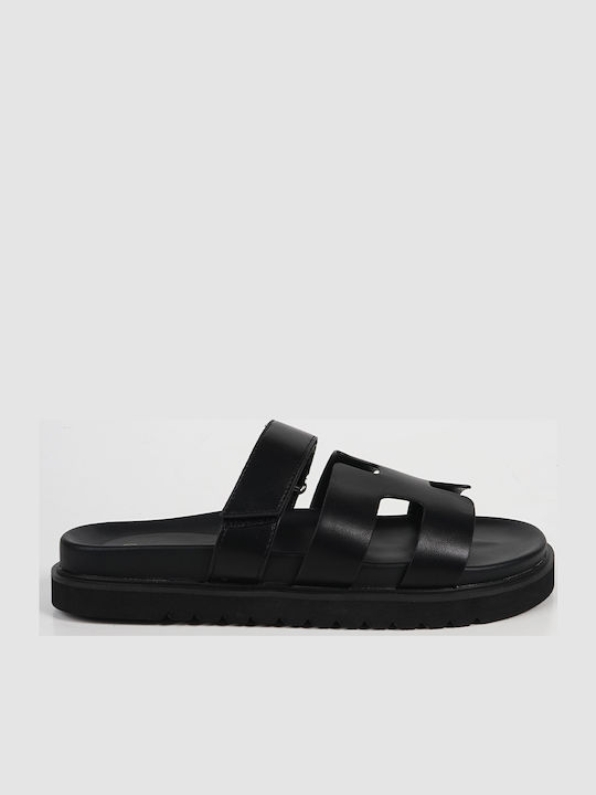 Sandale casual damă Flatforme în Culoare Negru