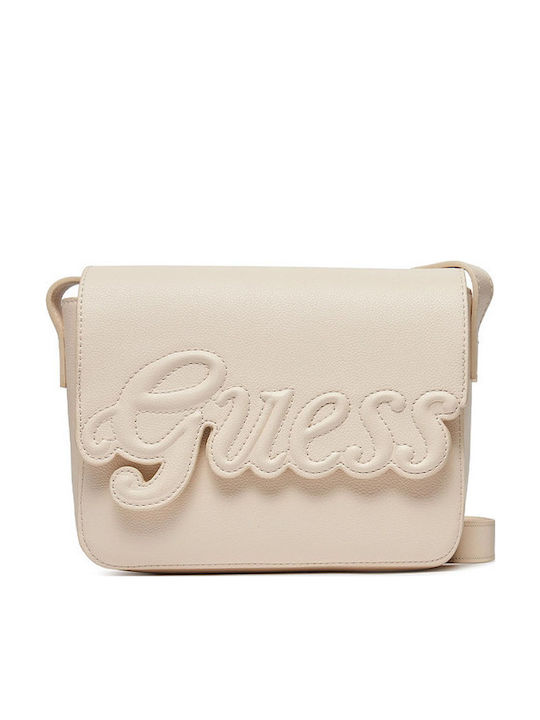 Guess Παιδική Τσάντα Ώμου Λευκή 21x6x16εκ.