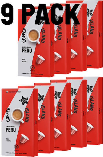 Coffee Island Капсули Еспресо Peru Съвместими с машина Nespresso 90капси