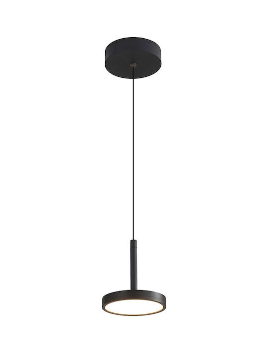 Viokef Pendant Light Black LED with Warm White Light Rail