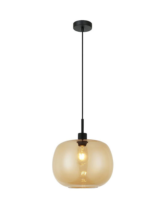 Viokef Pendant Light Brown Rail with Socket E27 30x150cm