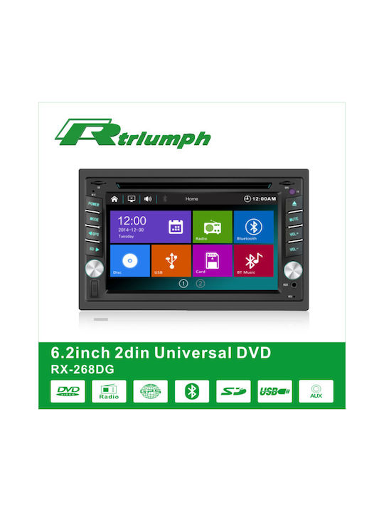 Auto-Audiosystem (Bluetooth/USB/AUX/WiFi/GPS) mit Touchscreen 6.2"