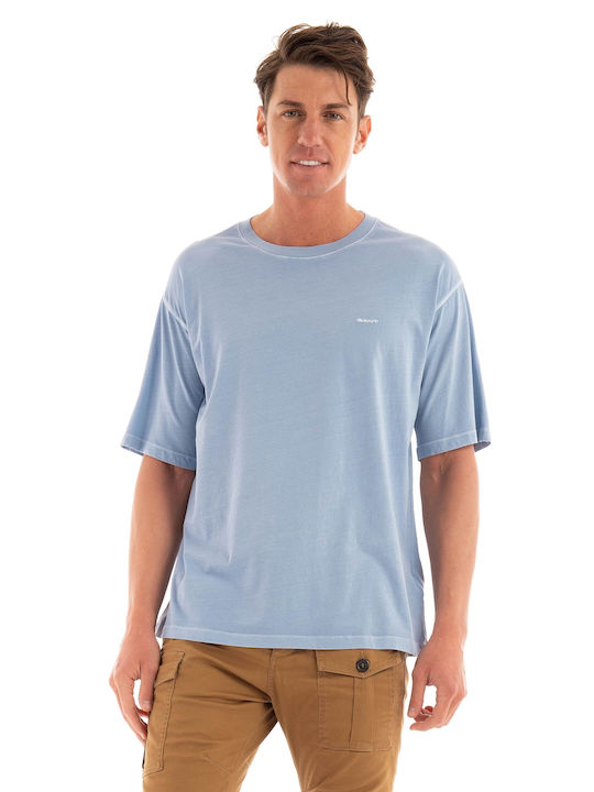 Gant Sunfaded Ανδρικό T-shirt Κοντομάνικο Sky Blue