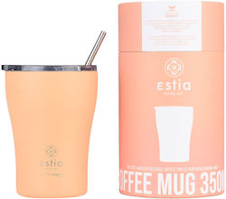 Estia Coffee Mug Save The Aegean 350ml Peach Fuzz