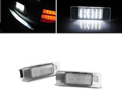 Carro License Plate Lights Led 12V for Citroen C2 / C3 / C4 / C5 / C6 / DS-3 Peugeot 1007 / 106 / 207 2pcs