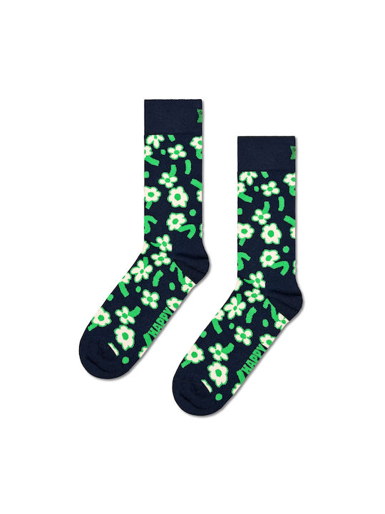 Happy Socks Dancing Patterned Socks Black