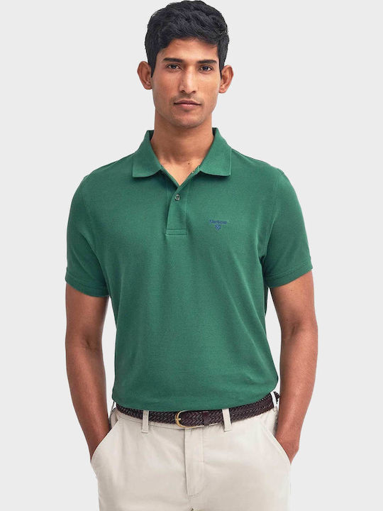 Barbour Polo Μπλούζα Κοντομάνικη Πράσινη