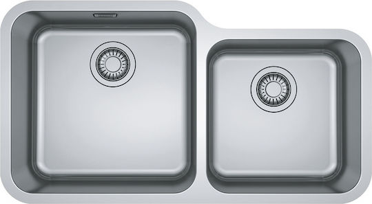 Franke Bell Bcx 120-42-35 Υποκαθήμενος Inox Μ84.5xΠ46.5cm Ασημί
