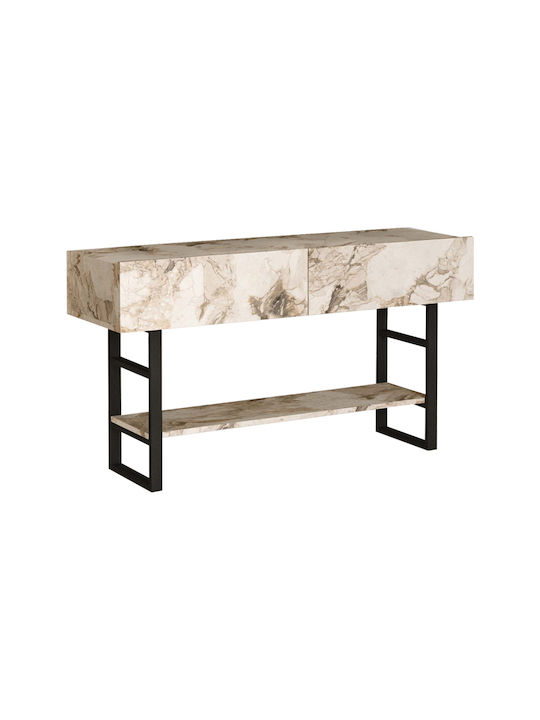 Vien Wooden Console Table Ecru L139xW43xH76cm