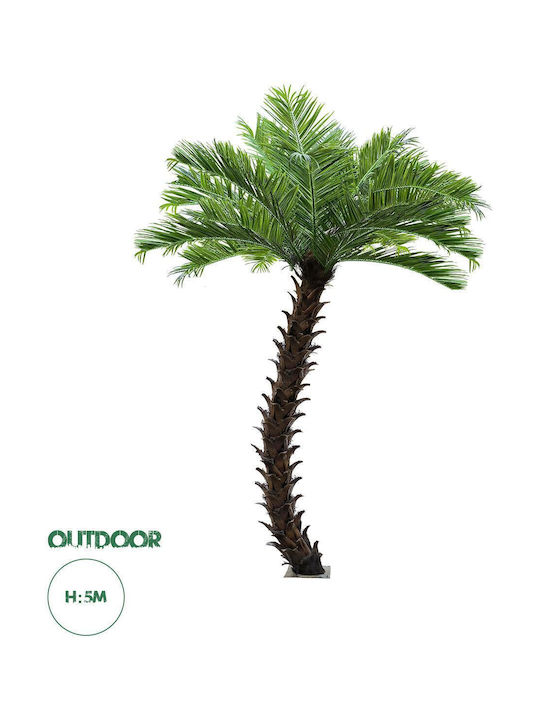 GloboStar Dekorative Künstliche Blumen & Pflanzen Palmen Baum Im Freien Höhe 500cm In Yala GloboStar