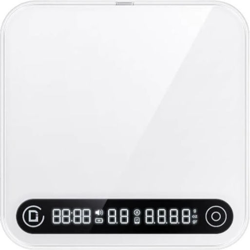 Difluid Microbalance Digital Kitchen Scale 0.1gr/0.44kg White