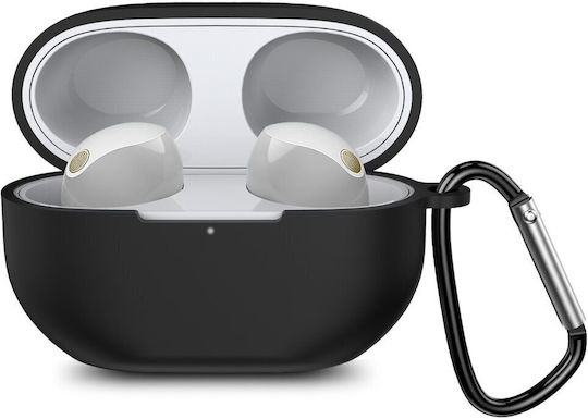 Husă cu cârlig în culoarea Negru pentru Sony WF-1000XM5