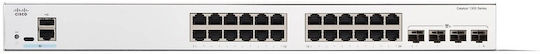 Cisco Catalyst C1300-24T-4G Managed L2 Switch with 24 Gigabit (1Gbps) Ethernet Ports and 4 SFP Ports