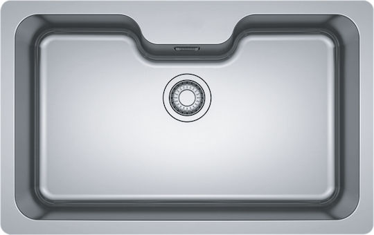Franke Bell Bcx 110-75 Tl Υποκαθήμενος Νεροχύτης Inox Μ81xΠ51cm Ασημί