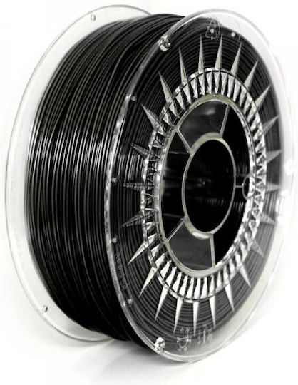 Devil Design PLA 3D Printer Filament 1.75mm Μαύρο 1kg 1τμχ (Spool)