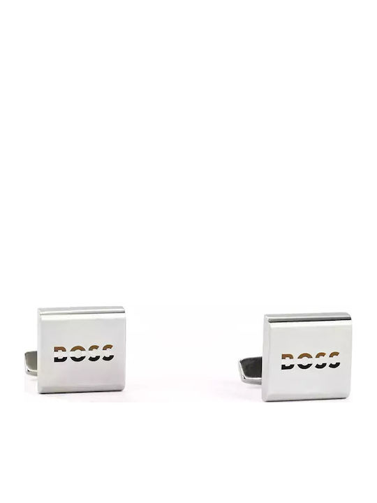 Boss Cufflinks in Silver Color