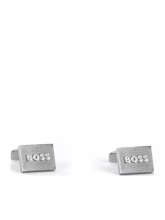Boss Cufflinks in Silver Color
