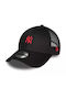 New Era 9forty Jockey mit Netz Schwarz