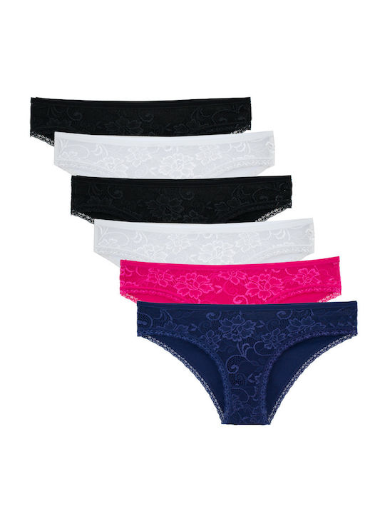 Bonito Damen Slip MultiPack mit Spitze